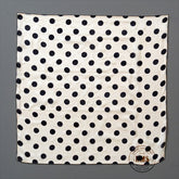 Polka Dot Silks (Black on White)